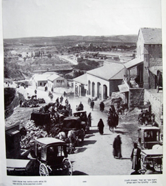 Gammal bild från Jerusalem
