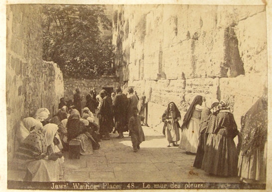 Gammal bild från Jerusalem