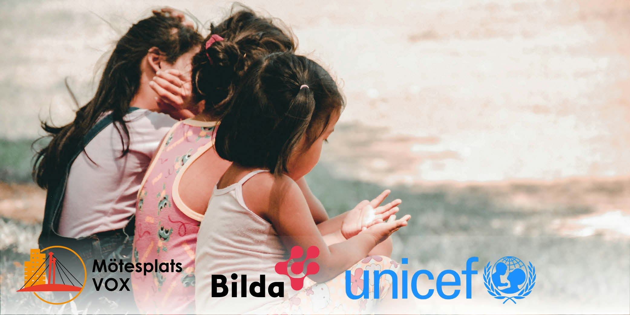 Barngrupp med UNICEF
