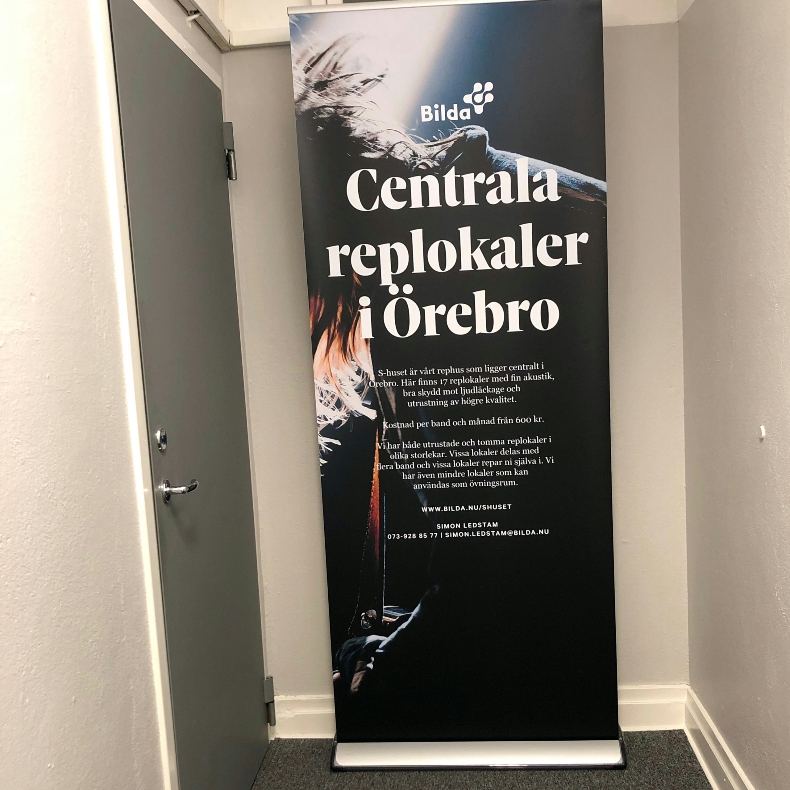 rollup med texten centrala replokaler i Örebro
