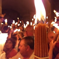 The miracle of the Holy Fire in the Holy Sepulchre