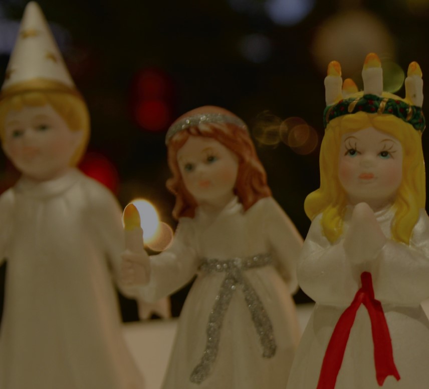 Luciatåg i Lovene Missionskyrka