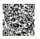 Svart och vit QR-kod på vit bakgrund.